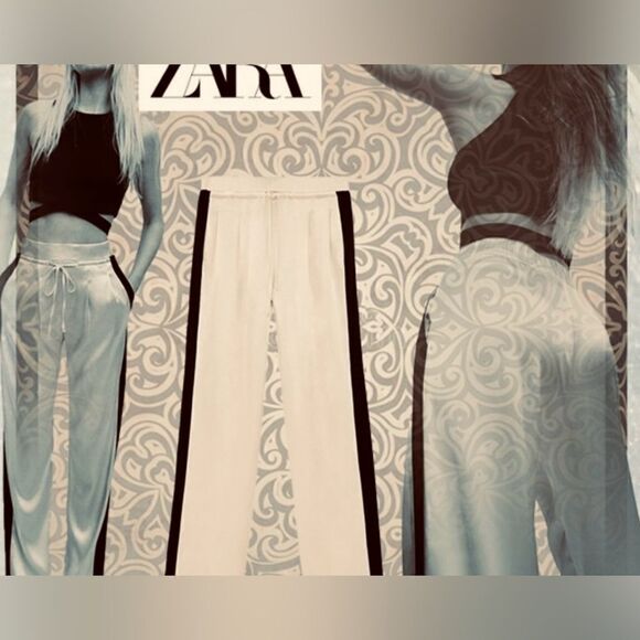 Zara Pants - #317 ZARA Satin Champagne Pants